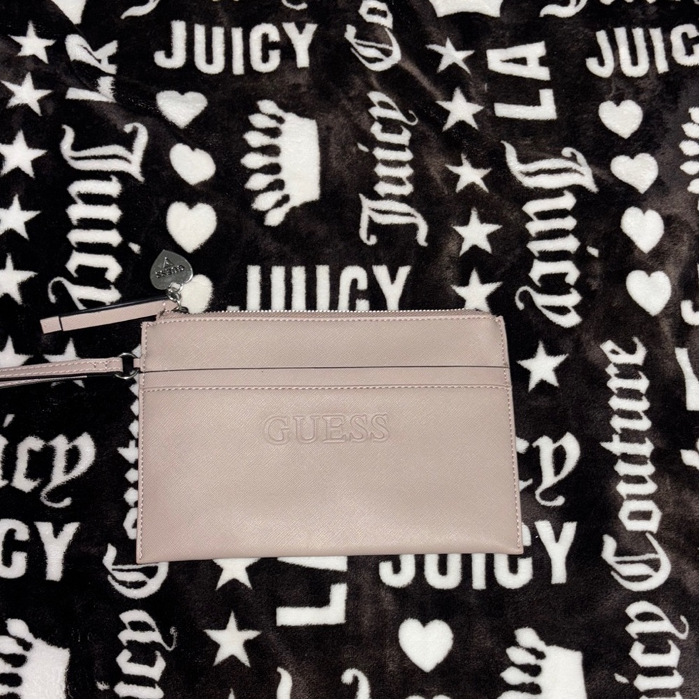Guess Pink Clutch Wristlet Elegant Design